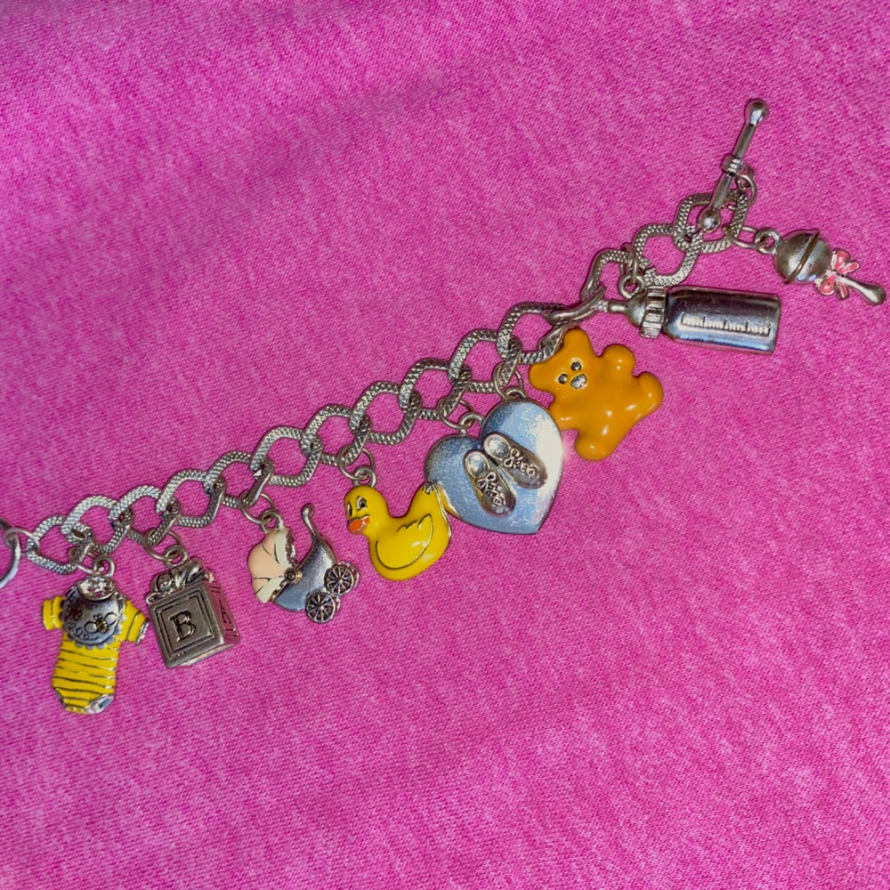3D Baby Theme Charm Bracelet
